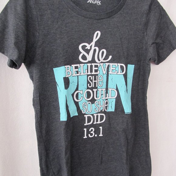 She Believed She Could Half Marathon Women's Shirt - Small - Picture 3 of 10